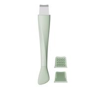 Vangines Spatule pour enlever les points noirs - Grattoir de pores 3 en 1 pour nez et zone T, grattoir manuel avec têtes de brosse faciale en silicone pour le nettoyage en profondeur des pores et