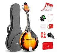 Vangoa Acoustique Mandoline Instrument 8 cordes A Style avec Kits pour Débutants Étudiants Enfants Adultes, Sunburst