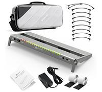 Vangoa Pédalier de guitare avec alimentation isolée intégrée, VPPD-S Petit pédalier de guitare électrique portable et pliable en aluminium avec sac de transport, 1,3kg, gris