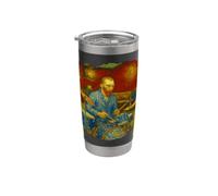 Vangogh-Drummer Batterie Batteur Musicien tambours Batteur Gobelet isotherme en acier inoxydable double paroi