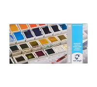 Royal Talens Van Gogh – Set de peinture aquarelle, boîte métal, 48 demi godets