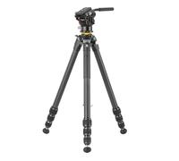 Vanguard Veo 5 264CV14 - Trépied en Carbone à 4 Sections, tête vidéo Fluide VEO PV-15