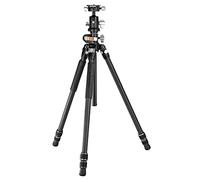 Vanguard VEO3+263CB160S Trépied en Fibre de Carbone, Support Appareil Photo avec Colonne Centrale Multi-Angle et Rotule VEO BH-160S à Double Axe
