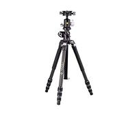 Vanguard VEO3T+264CB Trépied de voyage en fibre de carbone avec tête sphérique et colonne centrale multi-angle pour tirs aériens