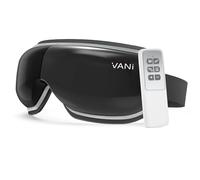 VANI Eye Massager with Heat & Compression, Bluetooth Music Rechargeable Eye Heat Massager for Relax and Reduce Eye Strain Dark Circles Eye Bags Dry Eye Improve Sleep, Black