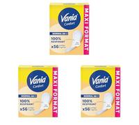 VANIA Confort protège-lingeries normal sans parfum (boîte de 56 pièces) (Lot de 3)