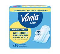 Vania Serviettes hygiéniques Maxi Confort Normal+ 16 pièces