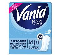 Vania Maxi Confort Super Fresh Serviettes Hygiéniques 14 unités