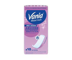 VANIA Maxi Nuit Serviette hygienique 10 pc(s)