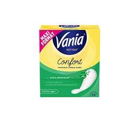 Vania - Protège-Slips Confort Normal Parfum Aloe (boîte de 56 pièces) - Protège-lingeries 100% respirant et confortables - Protection hygiénique avec ajustement parfait et tenue optimale