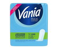 VANIA - Serviettes Periodique Maxi Confort Super 16 Serviettes - Lot De 4