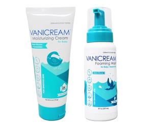 Vanicream Ensemble de soins pour bébé, (1) crème hydratante pour bébé de 170,1 g et (1) nettoyant moussant pour bébé de 236,8 g