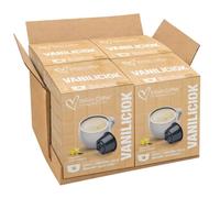 VANILCIOK, CHOCOLAT BLANC ET VANILLE (64 Capsules) compatible avec Nescafé Dolce Gusto, 4 Boîtes de 16 Capsules, Boisson Crémeuse au Chocolat Blanc et à la Vanille
