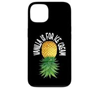 Vanilla is for Ice Cream Upside Down Ananas Funny Swinger Coque pour iPhone 13