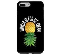 Vanilla is for Ice Cream Upside Down Ananas Funny Swinger Coque pour iPhone 7 Plus/8 Plus