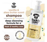 Vanilla Shea Butter Shampoo-Moisturizing Shampoo For Dogs-Fresh Scent-With Aloe Vera & Pro-Vitamin B5 (500ml X3)