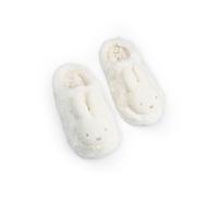Vanilla Underground Miffy Pantoufles blanches à motif visage de personnage 3D | Chaussures d'intérieur moelleuses pour femmes confortables à motif dessin animé | Produits dérivés Miffy