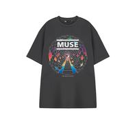 Vanilla Underground Muse Resistance Unisex Gris Graphique Tee | T-Shirt à Manches Courtes pour Hommes et Femmes | Marchandises de Groupe | Vêtements de Musique Rock Alternatif