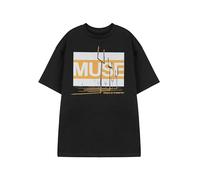 Vanilla Underground Muse T-Shirt Noir Unisexe à Manches Courtes | Origine du Tee-Shirt Graphique Symmetry | Haut de vêtements pour Groupes de Musique | Marchandises pour Fans de Rock Alternatif