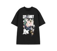 Vanilla Underground T-Shirt de Personnages de Dessins animés de la Famille Spy | T-Shirt Graphique Noir Spy x Family | Haut à col Rond Classique Unisexe pour Adultes