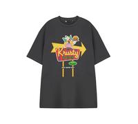 Vanilla Underground The Simpsons T-Shirt Graphique Gris pour Hommes | Krusty Burger T-Shirt à Manches Courtes | Vêtements décontractés de Personnage de Dessin animé