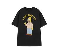 Vanilla Underground The Simpsons T-Shirt Graphique pour Hommes | Abe Simpson Je ne suis Pas Encore Mort T-Shirt Noir | Vêtements décontractés pour émissions de télévision