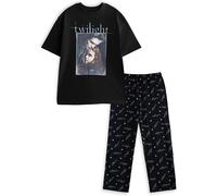 Vanilla Underground Vanilla Underground Black Twilight Logo Cotton Short Sleeve Long Leg Pyjamas Set