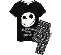 Vanilla Underground Vanilla Underground Black Womens Disney Short Sleeve Long Leg Pyjamas Set