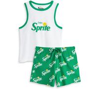 Vanilla Underground Vanilla Underground Green Womens Sprite Vest and Shorts Pyjamas Set