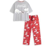 Vanilla Underground Vanilla Underground Grey Coca Cola Logo Short Sleeve Long Leg Pyjamas Set