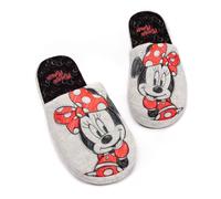 Vanilla Underground Vanilla Underground Grey Minnie Mouse Womens Winter Mule Slippers