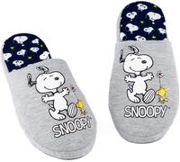 Vanilla Underground Vanilla Underground Grey Snoopy Womens Winter Mule Slippers