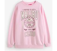 Vanilla Underground Vanilla Underground Pink Barbie Womens Malibu Club Sweatshirt