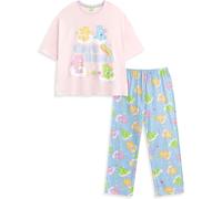 Vanilla Underground Vanilla Underground Pink Care Bears Character Short Sleeve Long Leg Pyjamas Set