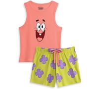 Vanilla Underground Vanilla Underground Pink SpongeBob SquarePants Patrick Vest and Shorts Pyjamas Set
