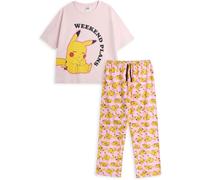 Vanilla Underground Vanilla Underground Pink Womens Pokemon Pink Short Sleeve Long Leg 100% Cotton Pyjamas Set