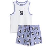 Vanilla Underground Vanilla Underground Purple Hello Kitty Womens Purple Kuromi Vest and Shorts Pyjama Set