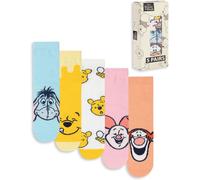 Vanilla Underground Vanilla Underground White Disney Winnie The Poo Calf Socks Set of 5