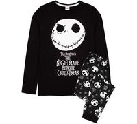 Vanilla Underground Vanilla Underground Womans Disney The Nightmare Before Noël Multicoloured Long Sleeve Long Leg 100% Cotton Pyjamas Set