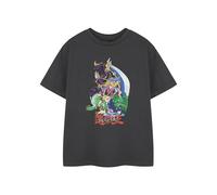 Vanilla Underground YU-Gi-Oh Souterrain ! T-Shirt Graphique Gris pour garçons | Yugi MUTO Magicien Sombre Dragon Blanc aux Yeux Bleus | T-Shirt en Coton animé | Pull à Manches Courtes et col Rond