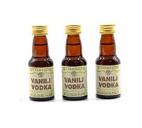 Vanilla Vodka 3x25 ml - sans alcool, Essence de Vodka, Arôme pour gâteau