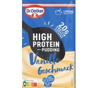 Vanille Geschmack High Protein Pudding - Poudre de pudding riche en protéines saveur vanille - Pour délicieux dessert maison pour des recettes gourmandes - Compatible avec oetker - 55 g