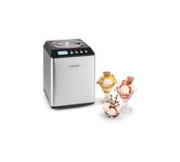 Klarstein Machine à crème glacée Vanilla Sky – Compresseur, 10–60 min, 2,5L, Argent