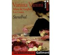 Vanina Vanini - Mina de Vanghel - Les Cenci Stendhal (Auteur)