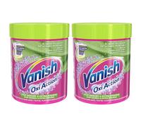 Vanish Detachant Textile Poudre Stop Odeurs - Lot de 2 pots de 470g