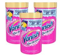 VANISH Lot de 3 Détachants Oxi Action Poudre efficace dès 20° Pot de 1,41 Kg