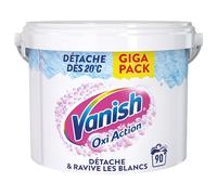 Vanish Oxi Action Booster de Blancheur - Détachant Textile & Raviveur de Blancheur - Poudre efficace dès 20° - Pot de 2,7 Kg