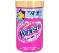 Vanish Oxi Action Booster de Lavage Détachant Textile et Anti-décoloration Poudre efficace dès 20° - Pot de 1410g