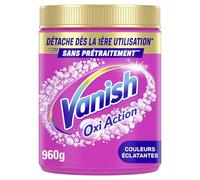 Vanish Oxi Action Poudre Booster de lavage détachant textitle dès la 1ère utilisation et anti-décoloration - 960g