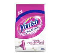 Vanish Oxi Action Poudre de nettoyage pour tapis et moquettes, 1 x 820 g, pour tapis et tissus d'ameublement contre la saleté, les mauvaises odeurs et la poussière